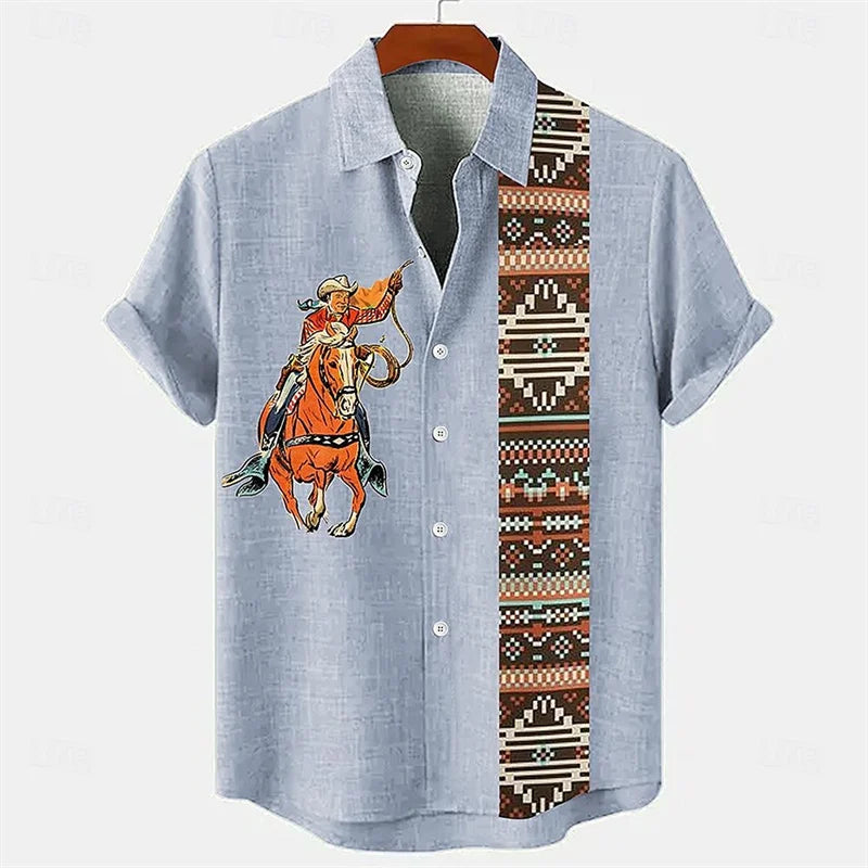 Men's Linen Short Sleeve Shirt