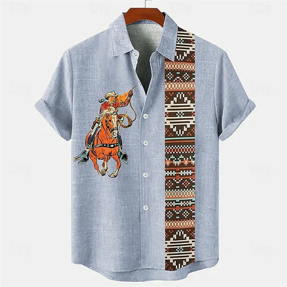 Men's Linen Short Sleeve Shirt