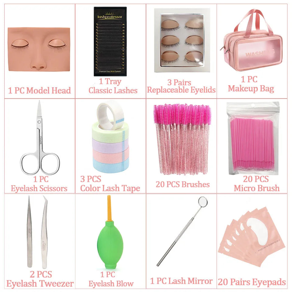 Eyelash Extension Training Kit