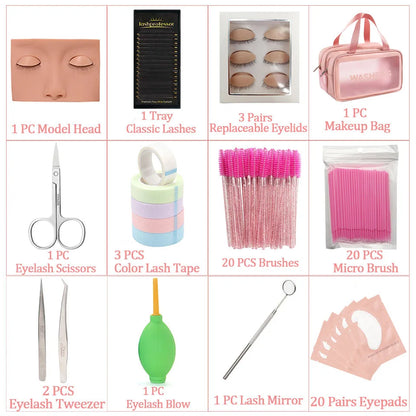 Eyelash Extension Training Kit