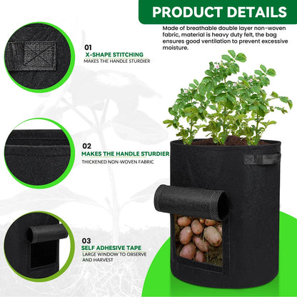 Gallon Fabric Growing Bags - MONLANE