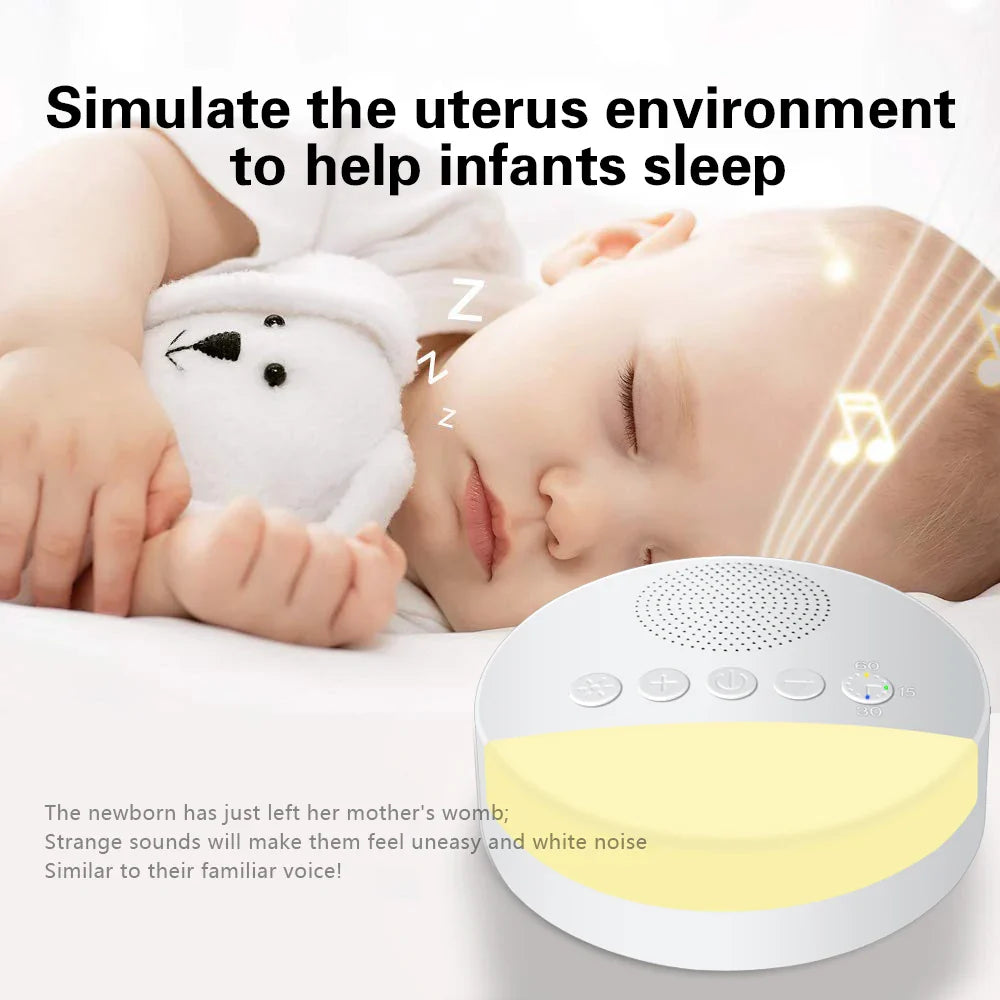 Portable Baby  Machine Baby Sleep Night Light Noise Player