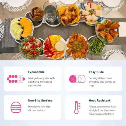 Food Turntable Rotating Storage Rack