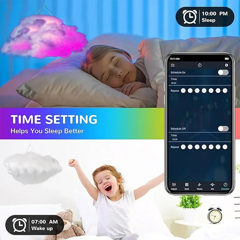 3D Thunder Cloud LED Ambient Light
