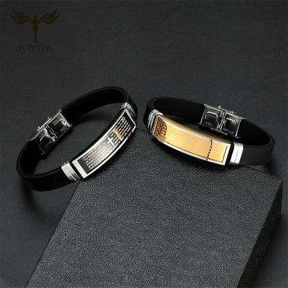 Bible Prayer Cross Bracelet
