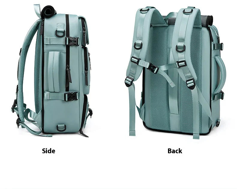 Large Travel Backpack Boardable Backpack USB Charging