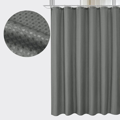Waterproof Plain Waffle Shower Curtain