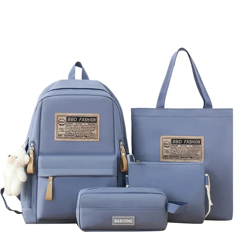 Trendy Nylon Lightweight Multifunctional Backpack