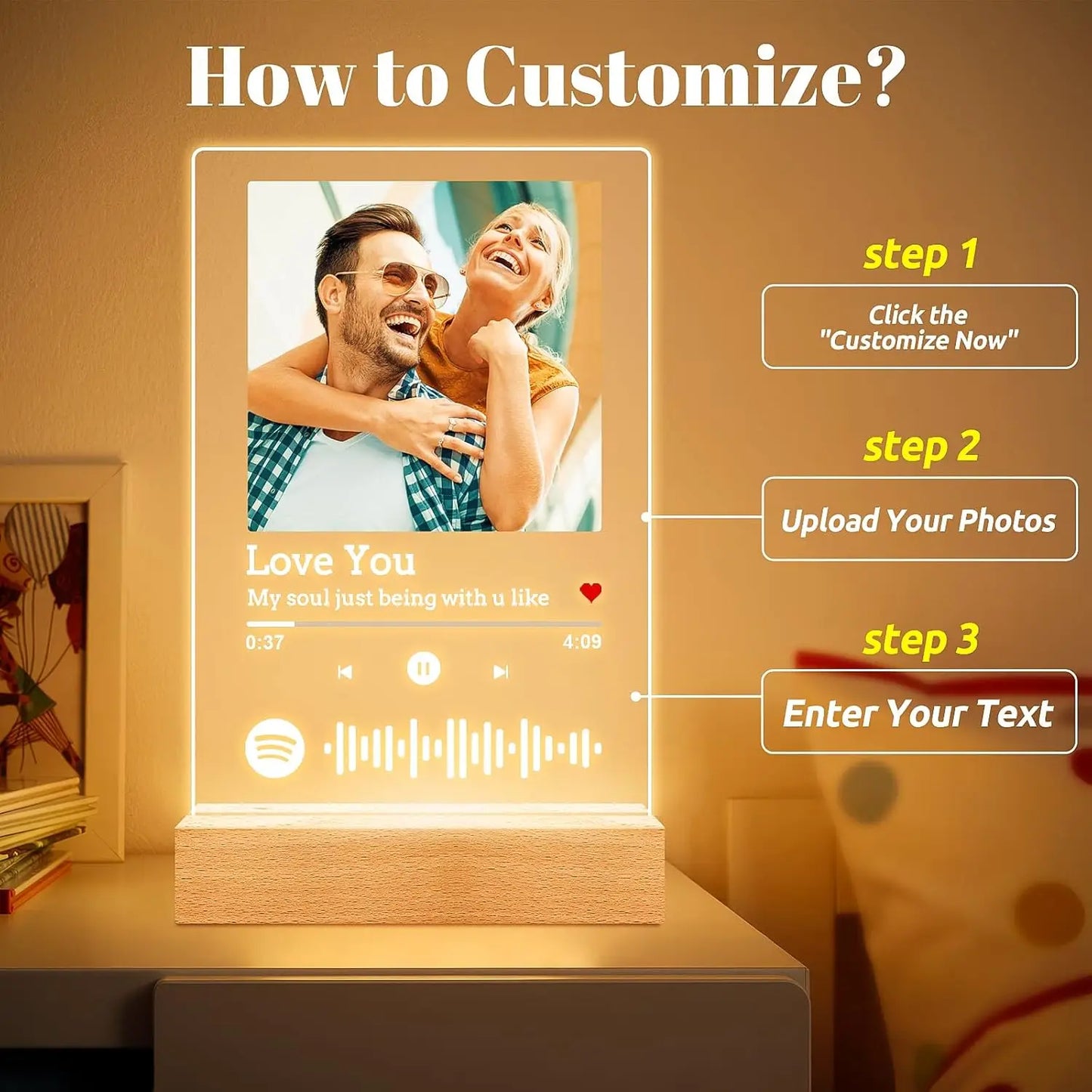 Customized Spotify Music Plaque