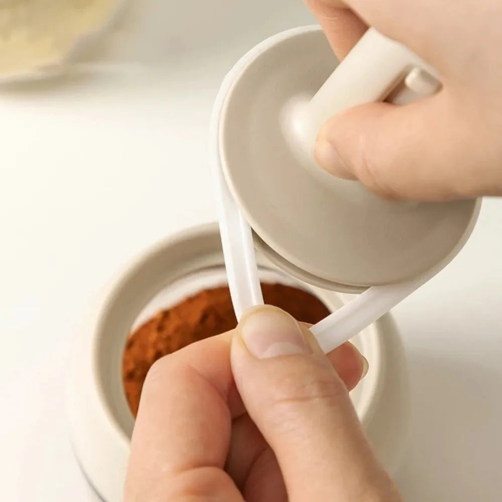 Glass Seasoning Bottle With Telescopic Spoon