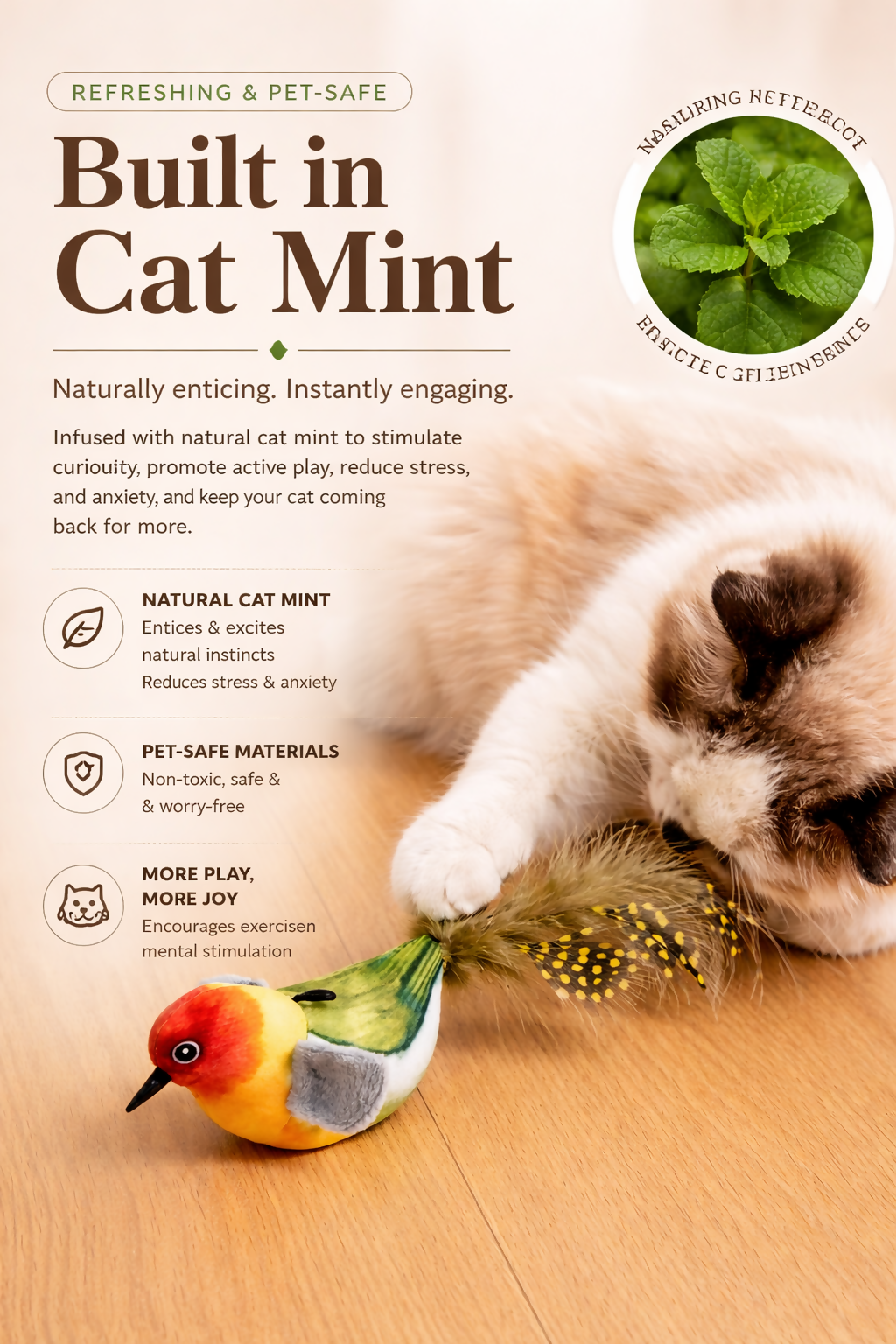 Chirping Bird Cat Toy