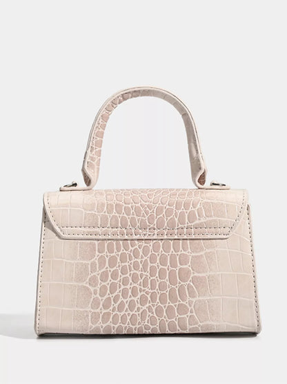 Croc-Embossed Handbag