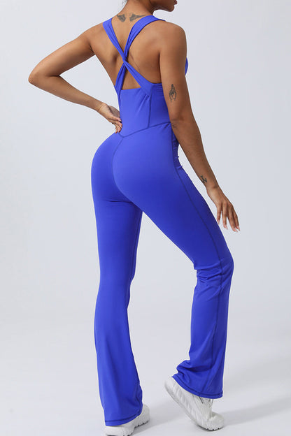 Wide Strap Sleeveless Jumpsuit - MONLANE