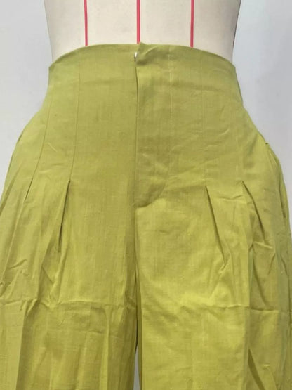 High Waist Wide Leg Flowy Pants