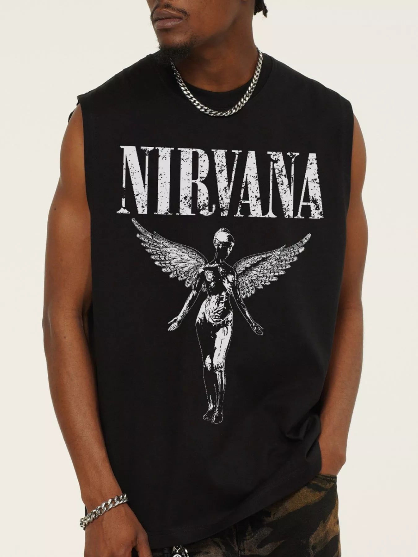 Men's Graphic Round Neck Tank