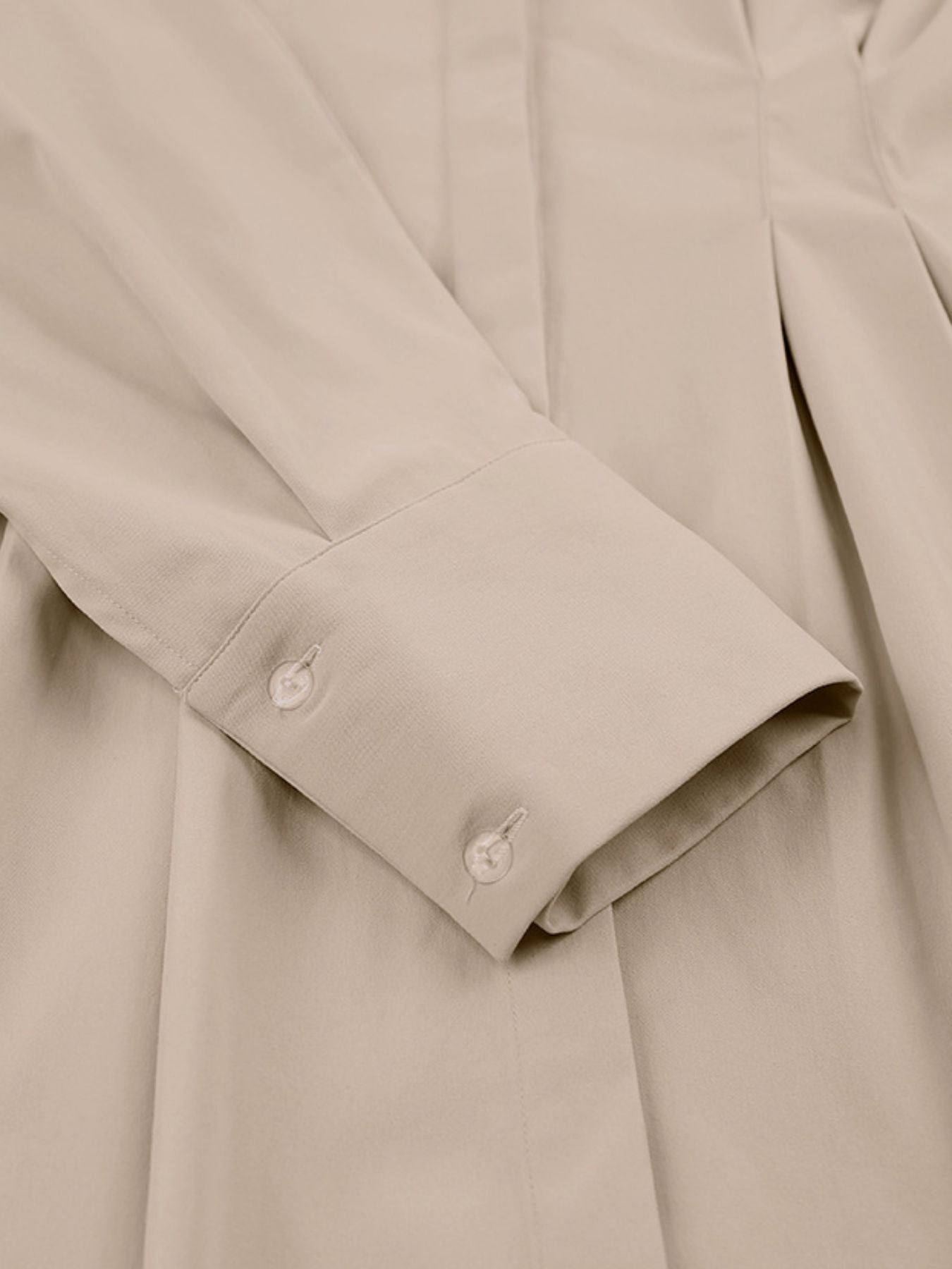 Button Up Long Sleeve Shirt Dress