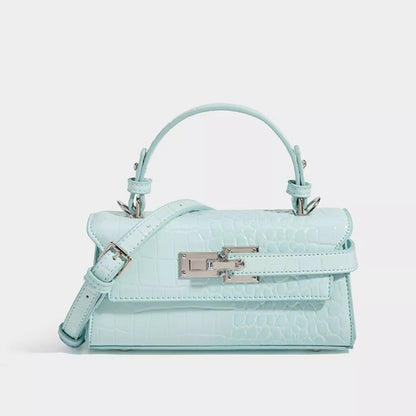 Crocodile Embossed Crossbody Bag