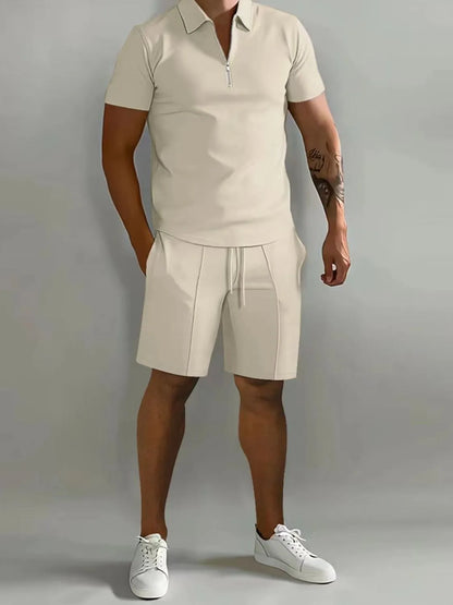 Short Sleeve Top and Shorts Men's Set - MONLANE