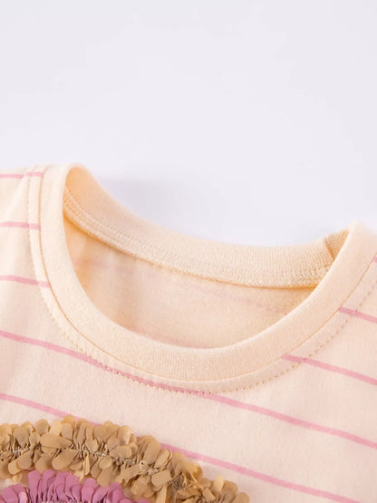 Children's Rainbow T-Shirt and Skirt Set