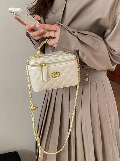 Quilted Leather Crossbody Bag