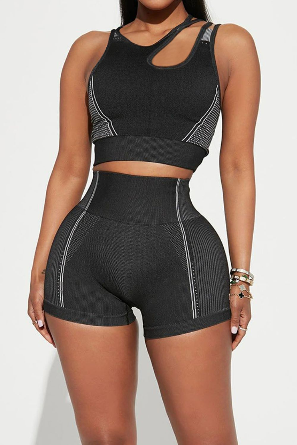Asymmetrical Shorts Active Set - MONLANE