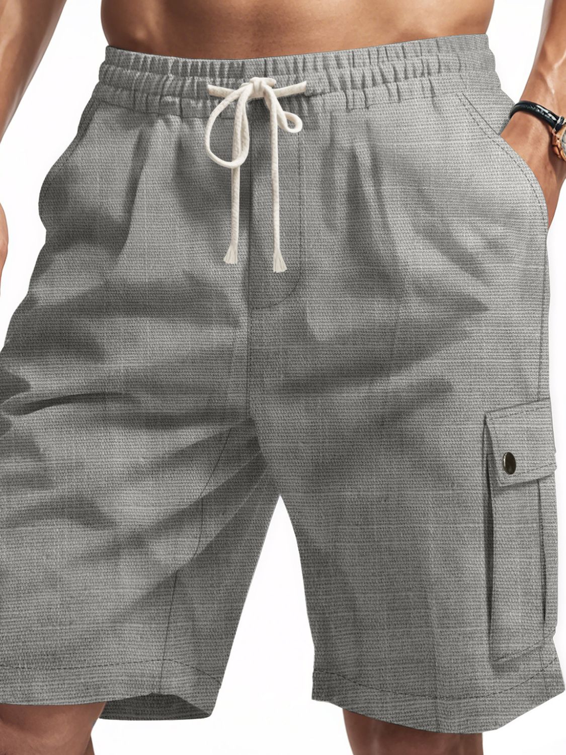 Men's Full Size Drawstring Shorts with Pockets