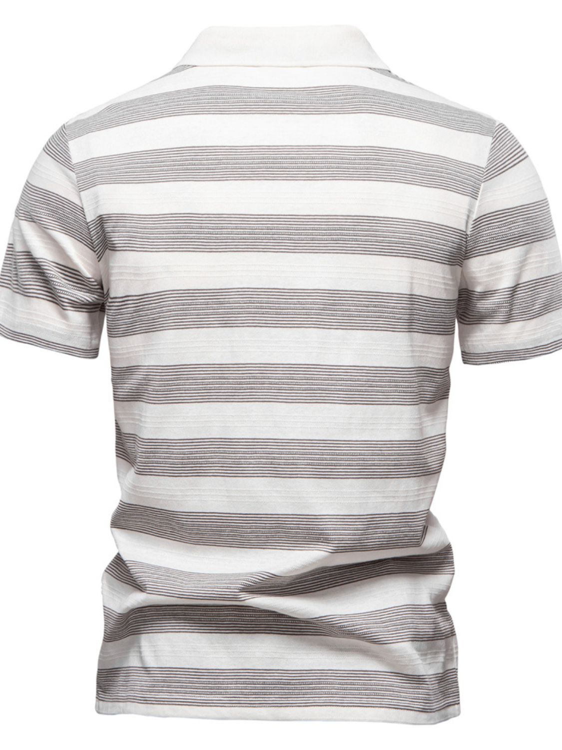 Men's Contrast Striped Polo
