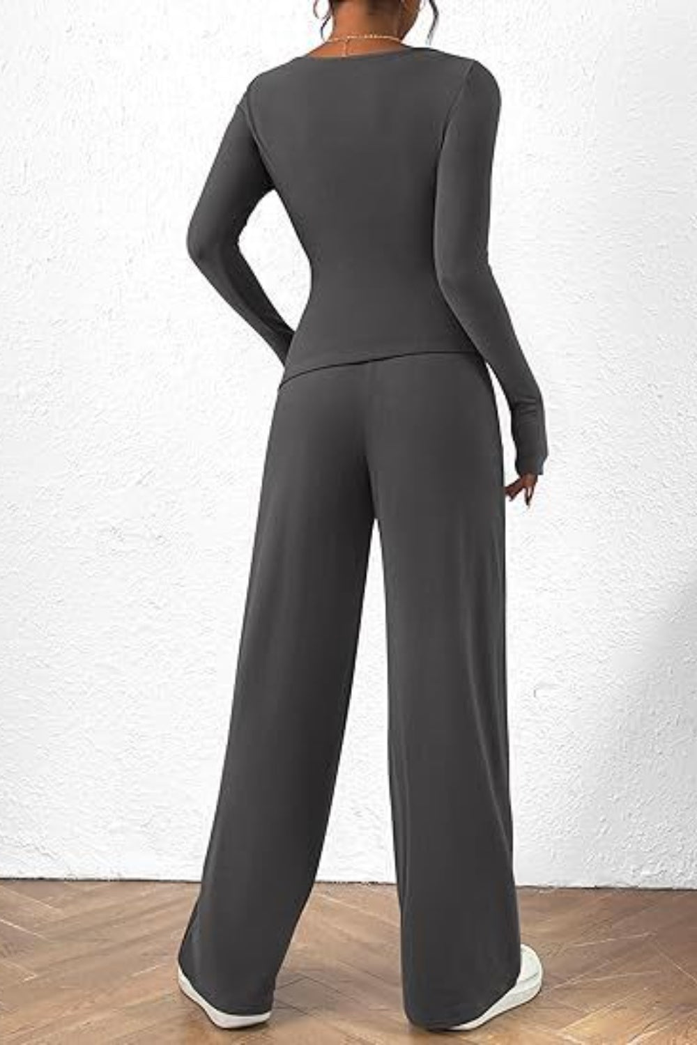 Long Sleeve Top Pants Set - MONLANE