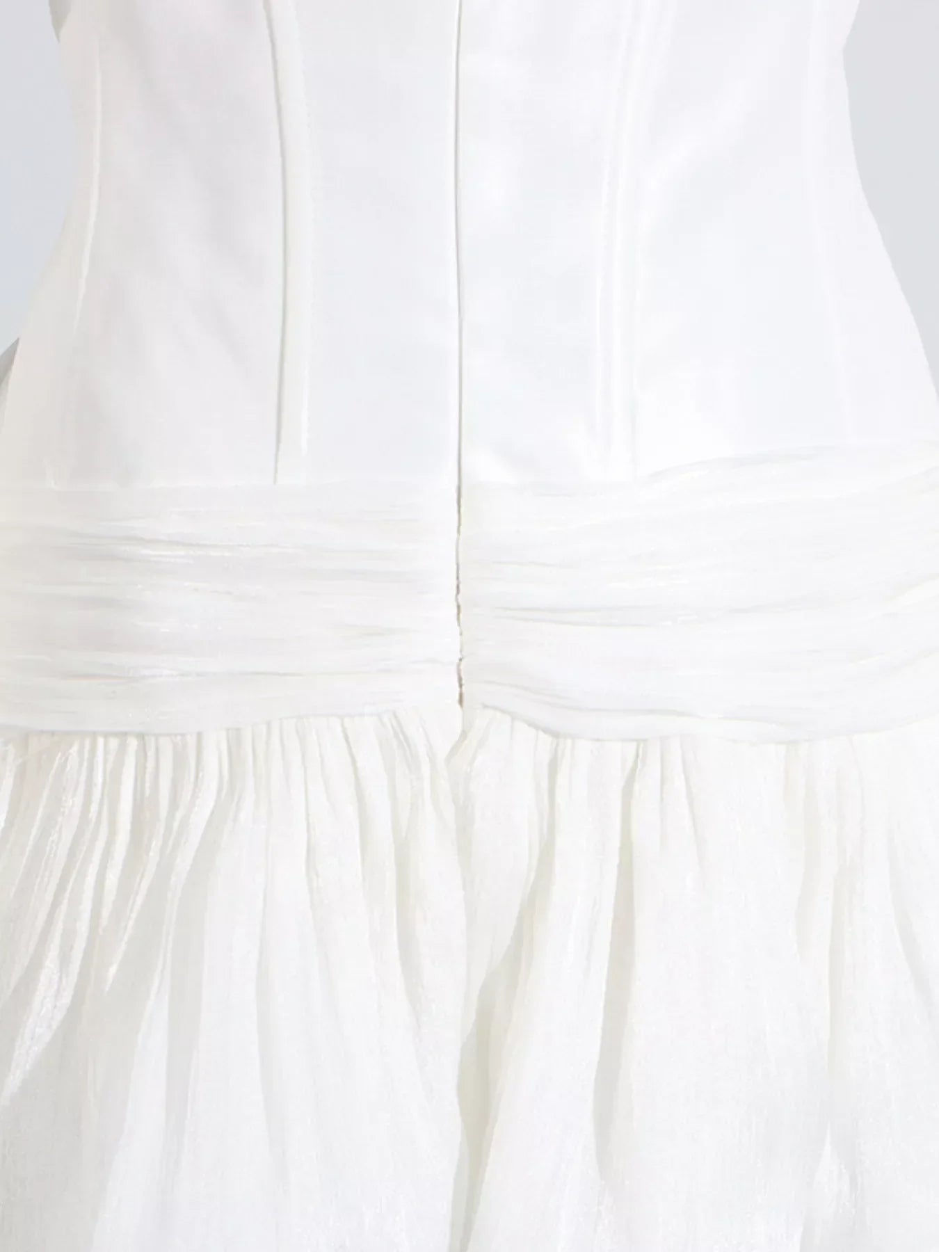 Ruffle Balloon Sleeve Mini Dress