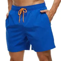Men Casual Lace-Up Beach Shorts