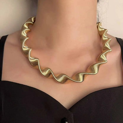 18K Gold-Plated Twisted Necklace