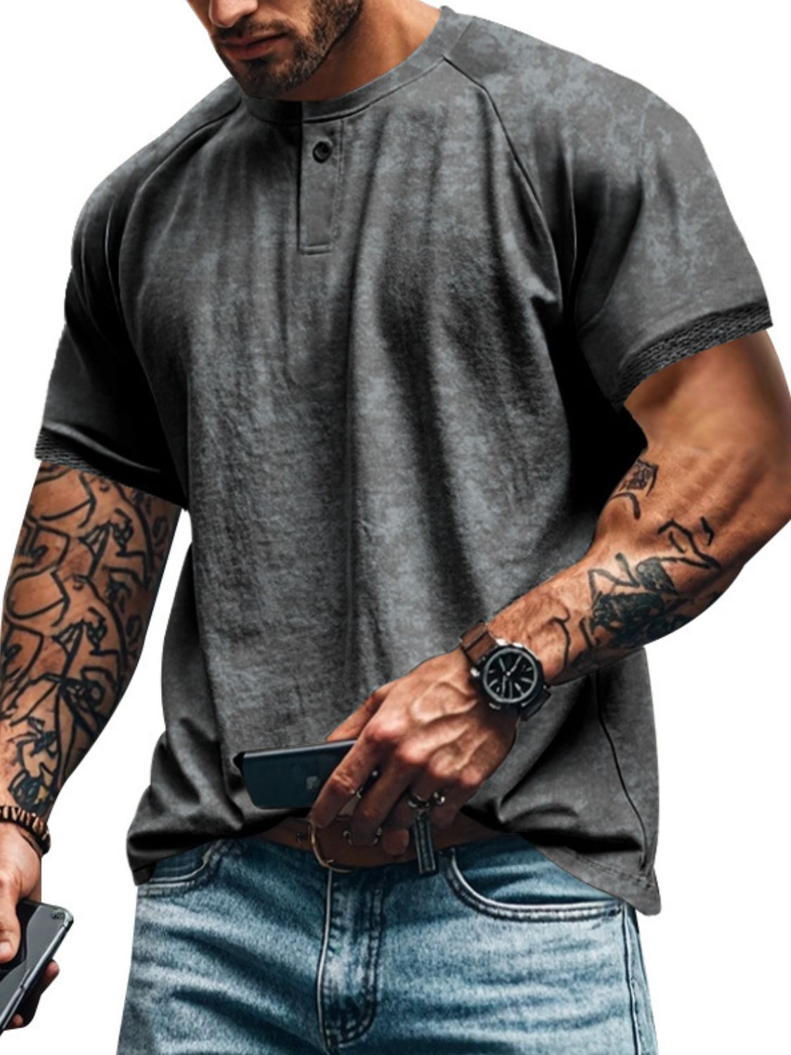 Men's Full Size Short Sleeve T-Shirt