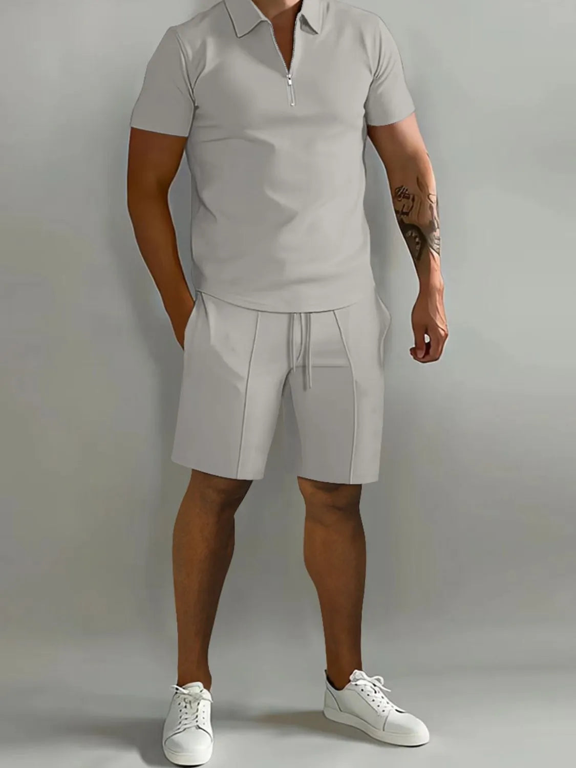 Short Sleeve Top and Shorts Men's Set - MONLANE