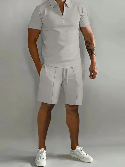 Short Sleeve Top and Shorts Men's Set - MONLANE