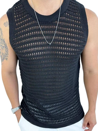 Men's Sleeveless Knit Top