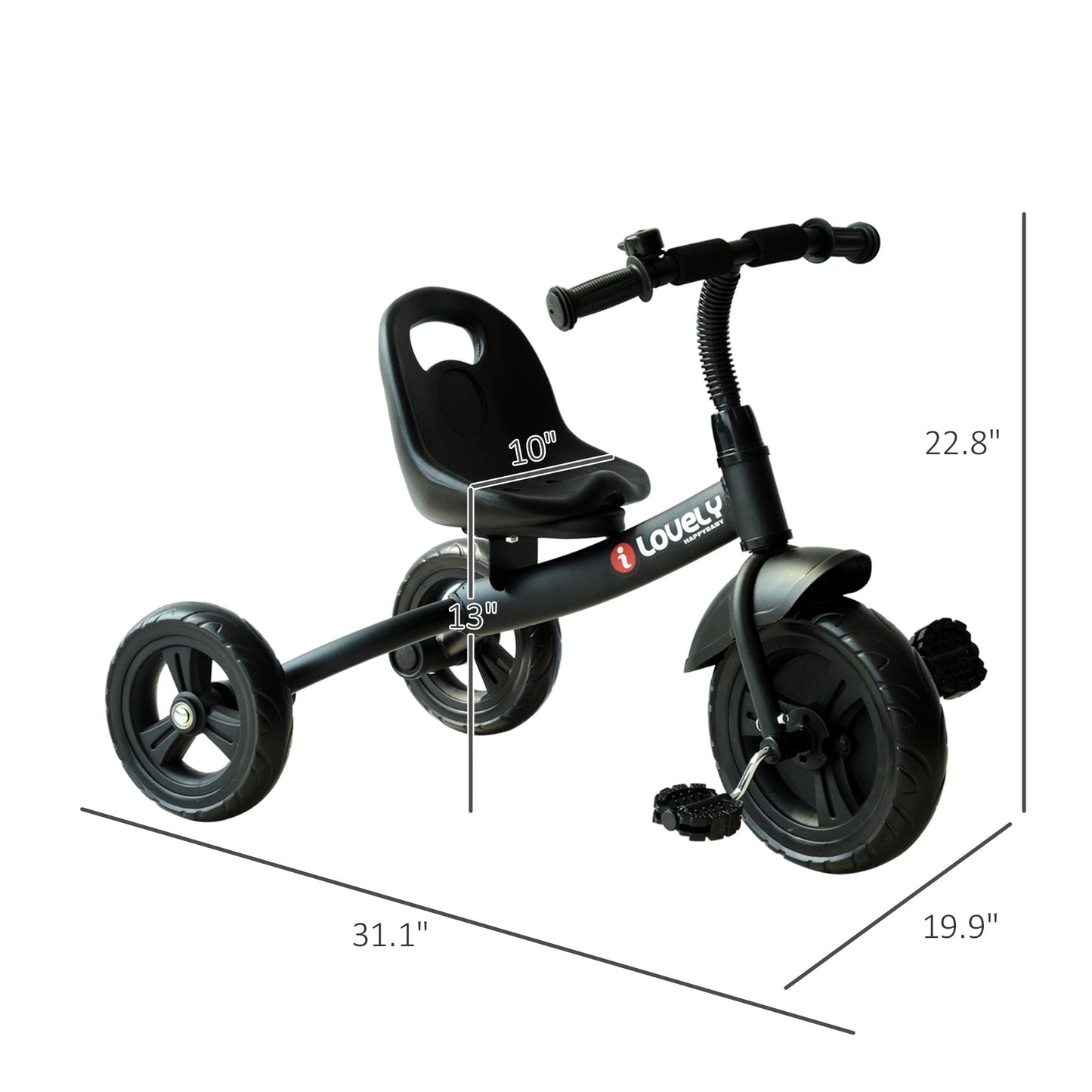 Kids Trike with Adjustable Backrest