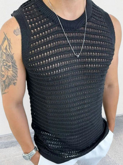 Men's Sleeveless Knit Top