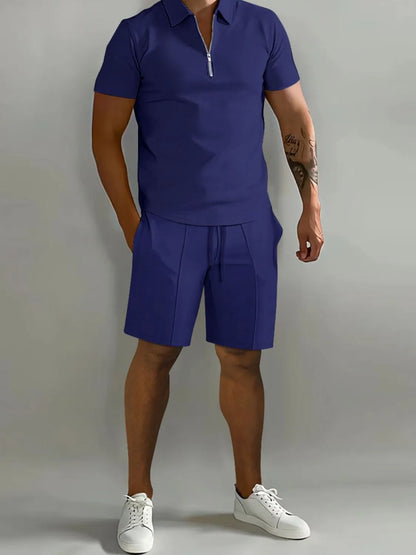 Short Sleeve Top and Shorts Men's Set - MONLANE