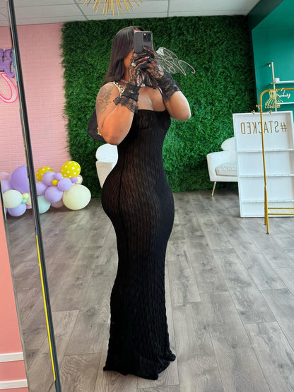 Half transparent camisole dress
