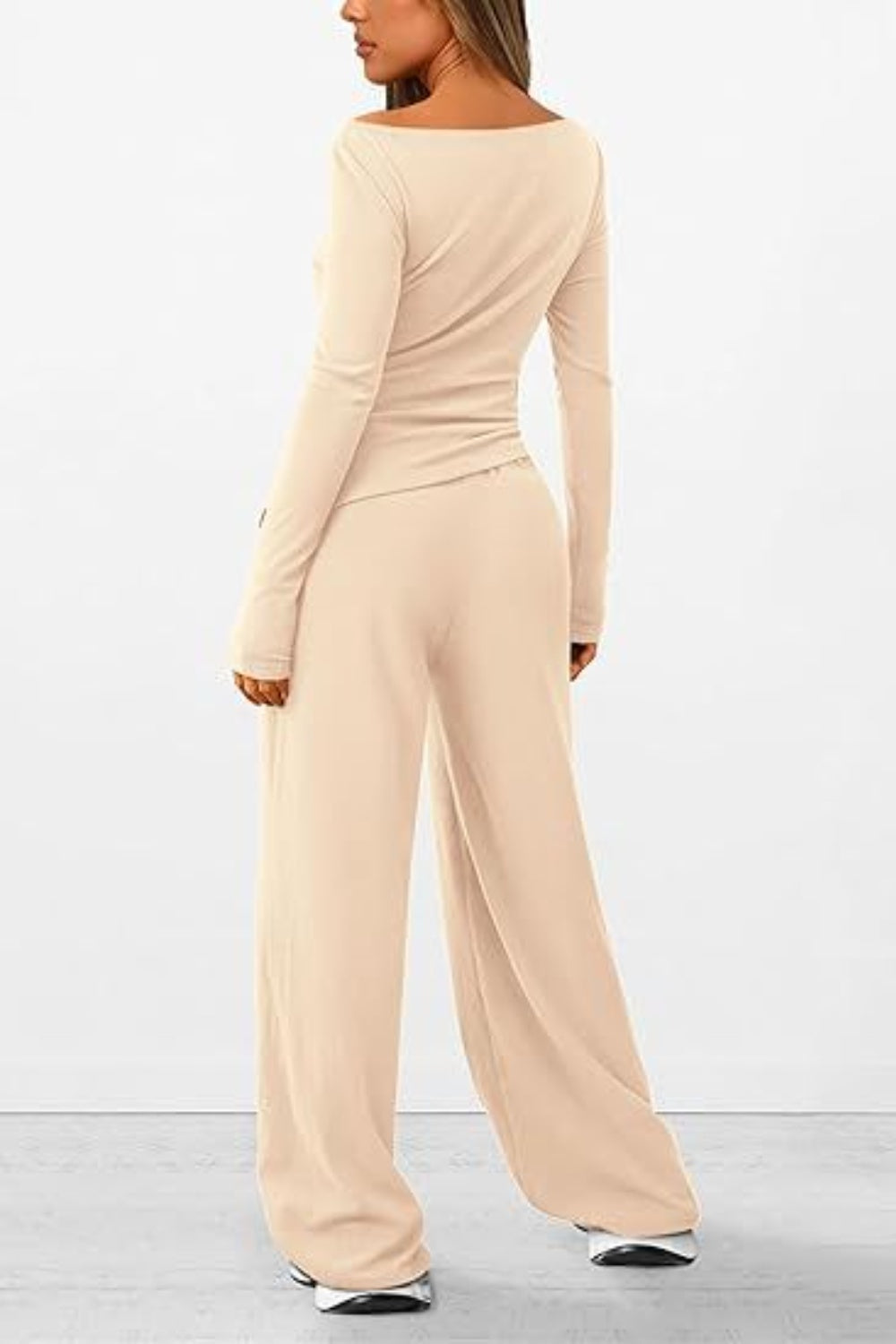 Long Sleeve Top Pants Set - MONLANE