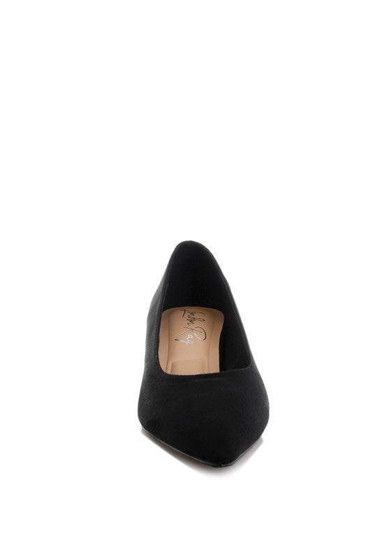 Nivara Pointy Toe Kitten Heels