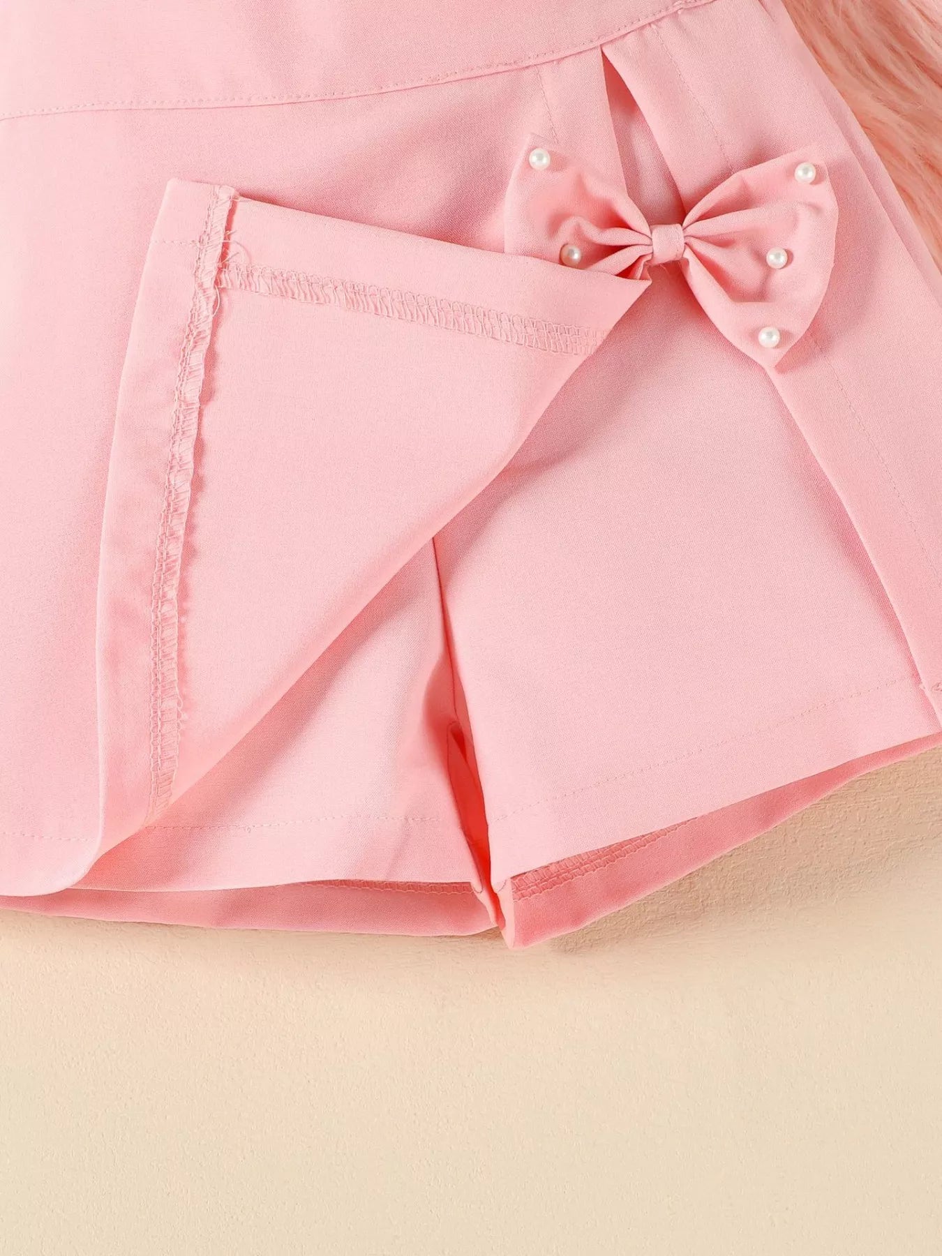 Children's Floral Top & Bow Skirt Set