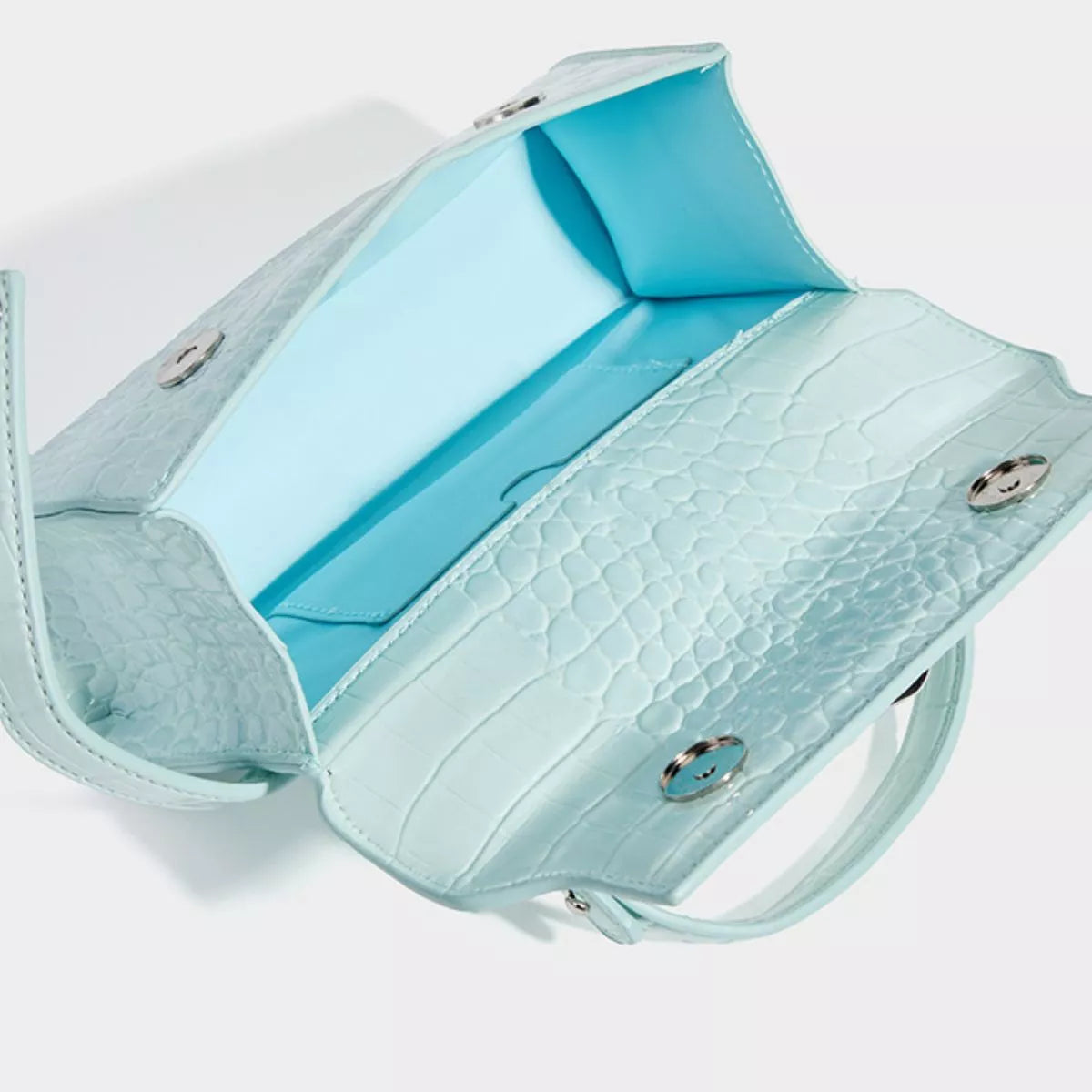 Crocodile Embossed Crossbody Bag