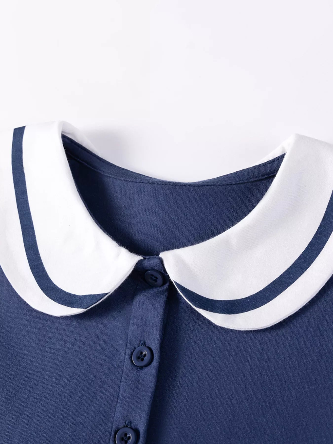 Children's Horse Embroidered Collar Dress