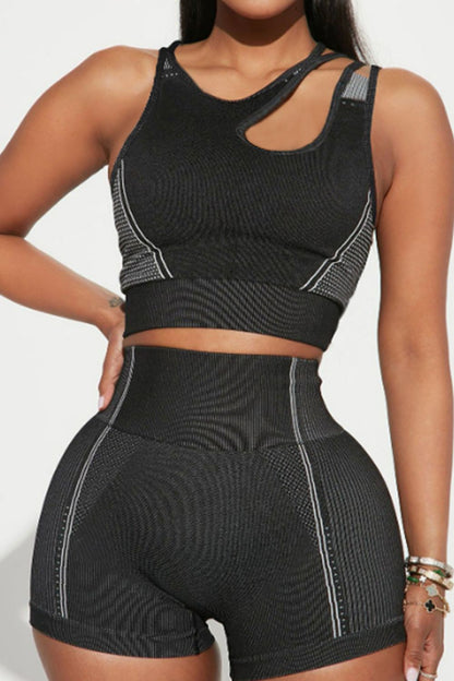 Asymmetrical Shorts Active Set - MONLANE