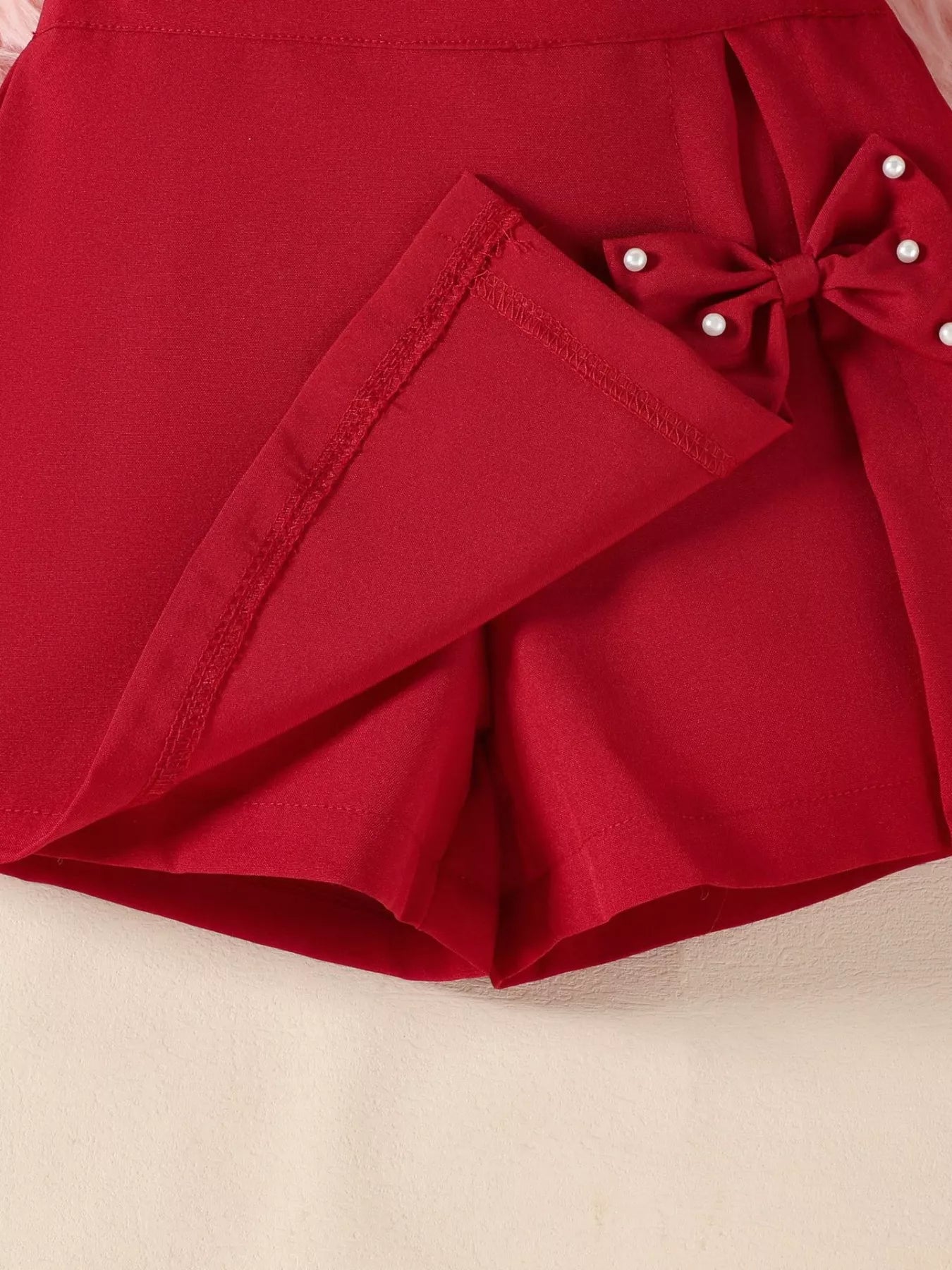 Children's Floral Top & Bow Skirt Set