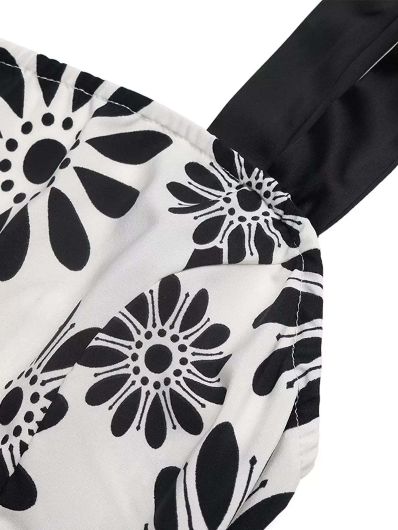 Floral Print Tie Strap Casual Dress