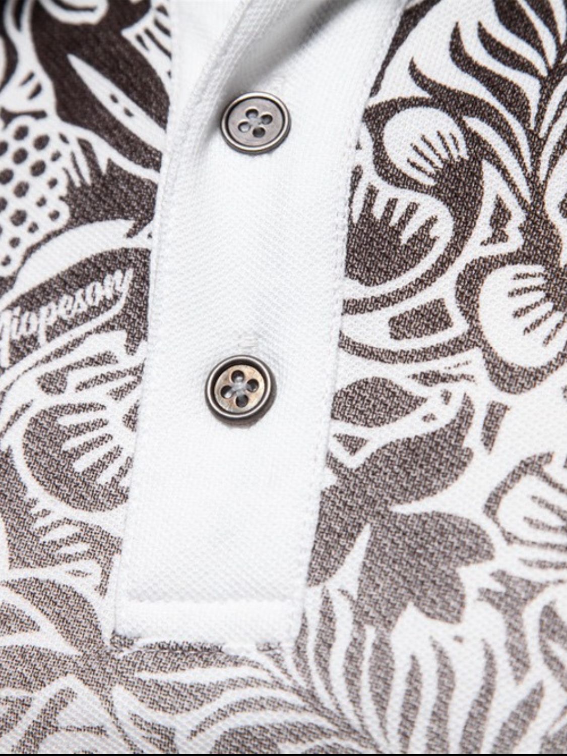 Men's Printed Short Sleeve Polo