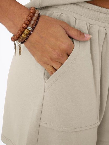Casual V-Neck T-Shirt and Shorts Set