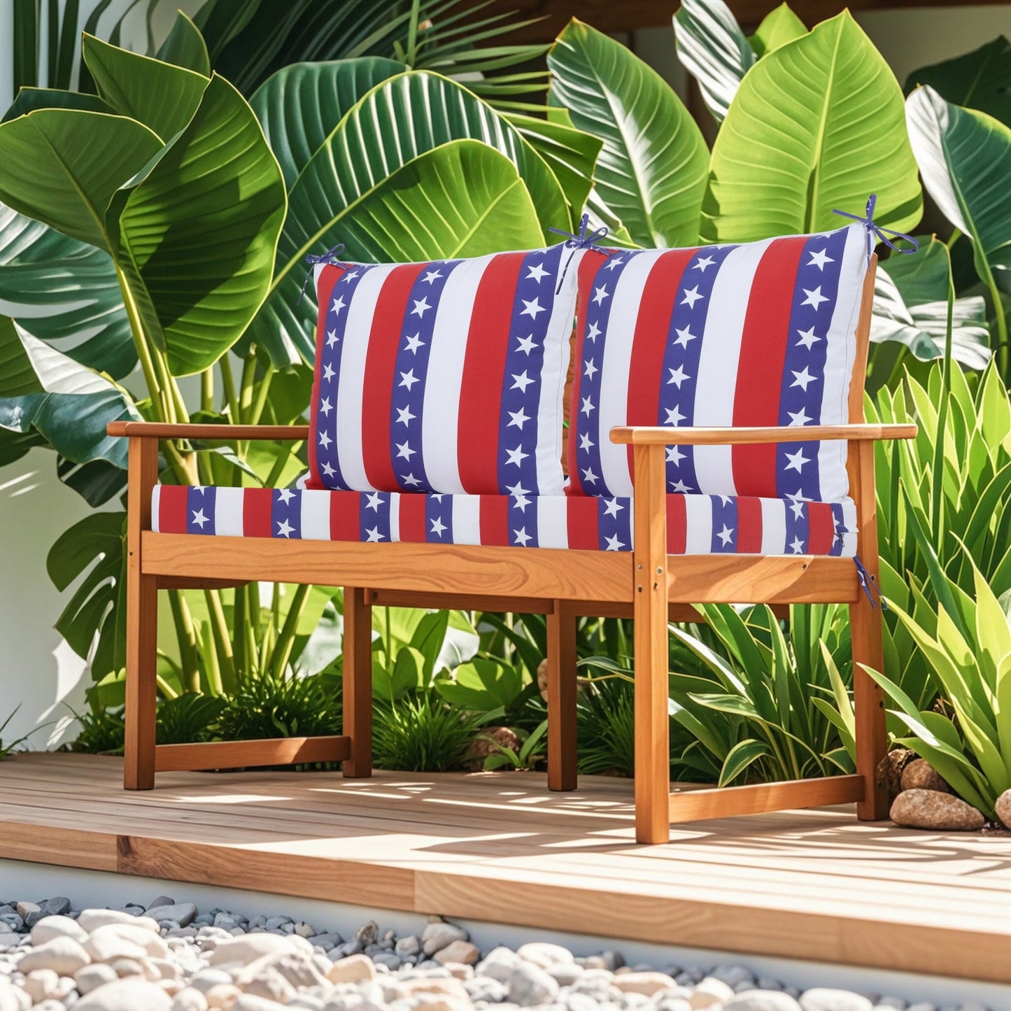 2 PCS Outdoor Deep Seat Cushion Patio Set